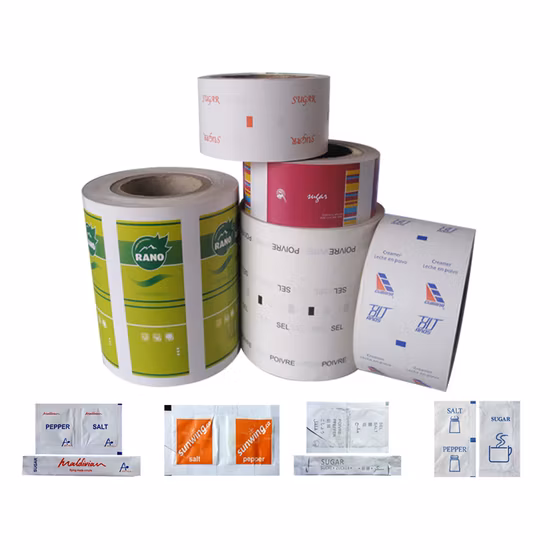 Heat Seal Sugar Stick Used PE Coated Paper for Auto Packing Machine