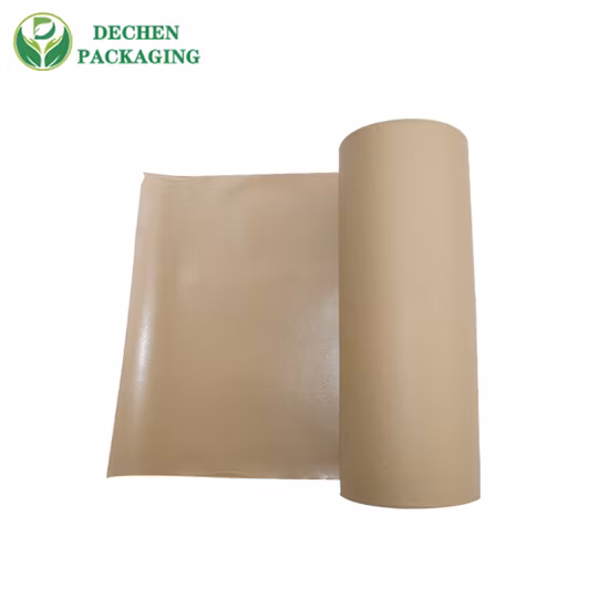 Sugar Jumbo PE Coated Brown Craft Roll Paper Sheets for Candy